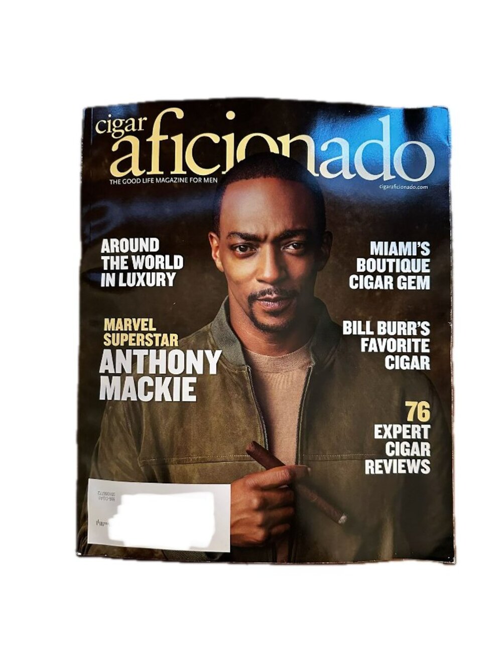 Cigar Aficionado Magazine September/October 2026 Anthony Mackie Bill Burr Review